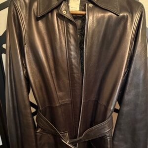 Celine Vintage 90s lamb skin leather women jacket Rare